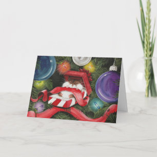 Hamster Christmas Siesta Holiday Card