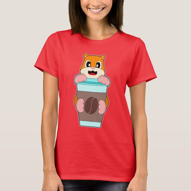 Hamster Coffee to go T-Shirt (Front)