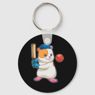 Hamster Cricket Cricket T Sports Keychain