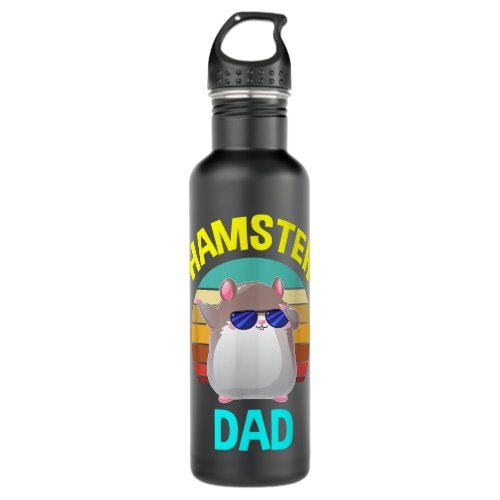 Hamster Dad Costume Lovers Gifts Men Kids Stainless Steel Water Bottle