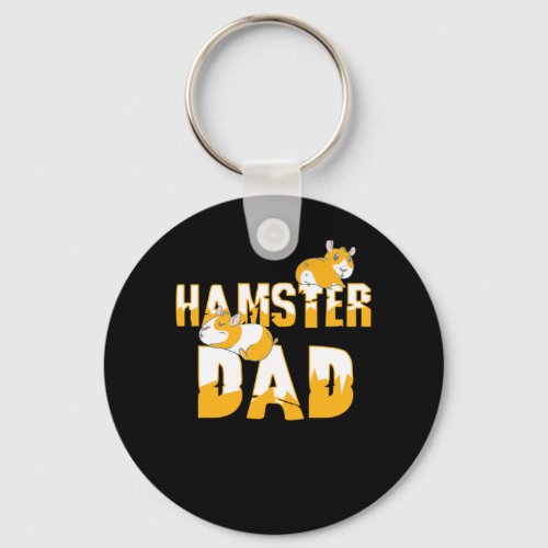 Hamster Dad Rodent Lover Animal Owner Pet Gift Keychain