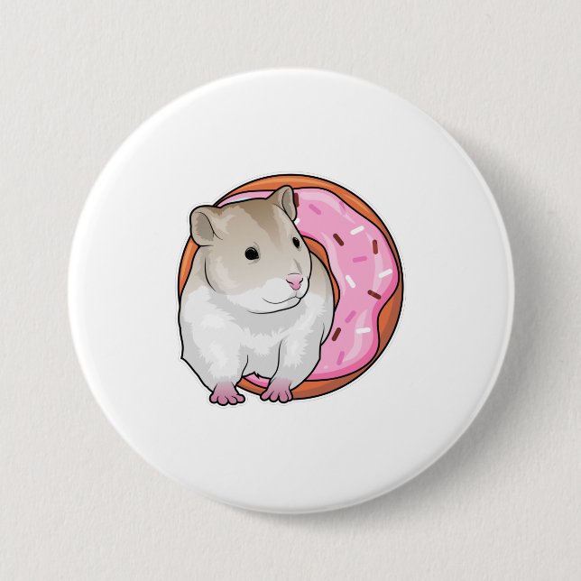 Hamster Donut Button (Front)