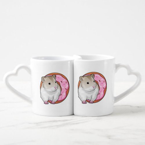 Hamster Donut Coffee Mug Set
