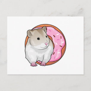 Hamster Donut Postcard