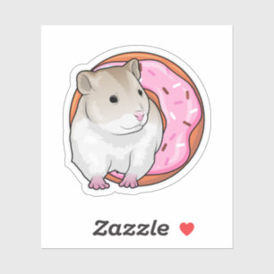 Hamster Donut Sticker