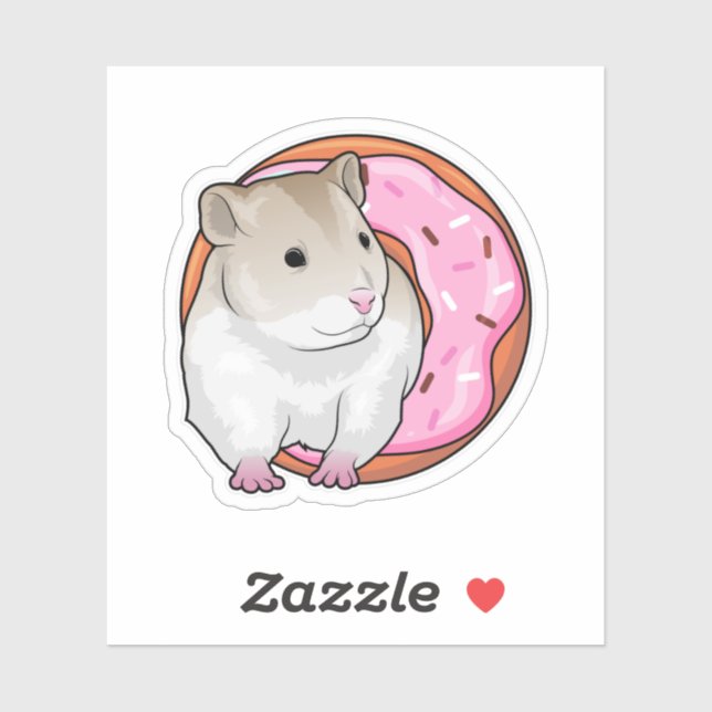 Hamster Donut Sticker (Sheet)