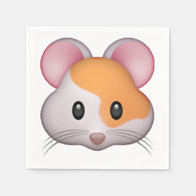 Hamster - Emoji Paper Napkins (Front)
