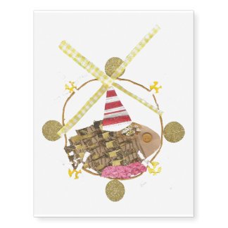 Hamster Ferris Wheel Temporary Tattoo