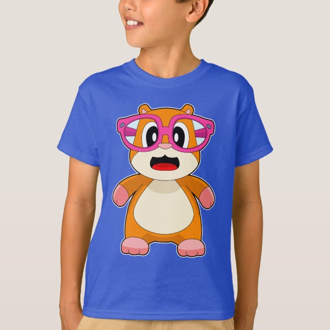 Hamster Glasses T-Shirt (Front)