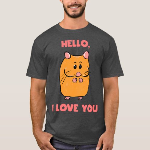 Hamster  guinea pig  pet  food  carrot  cute  love T_Shirt