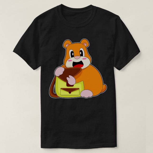 Hamster Handbag T-Shirt (Design Front)