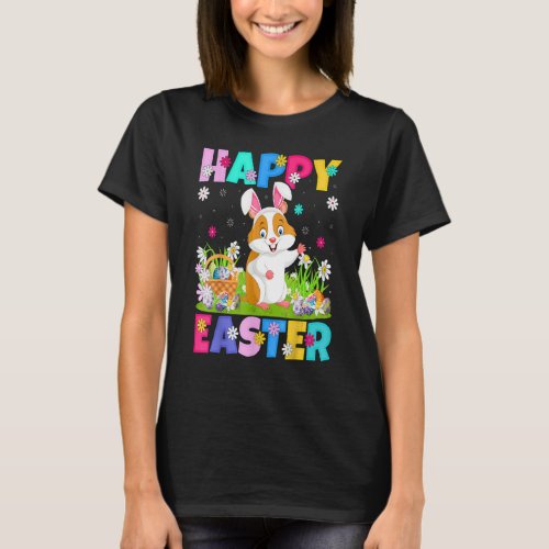 Hamster Happy Easter Bunny Hamster Easter Sunday T_Shirt