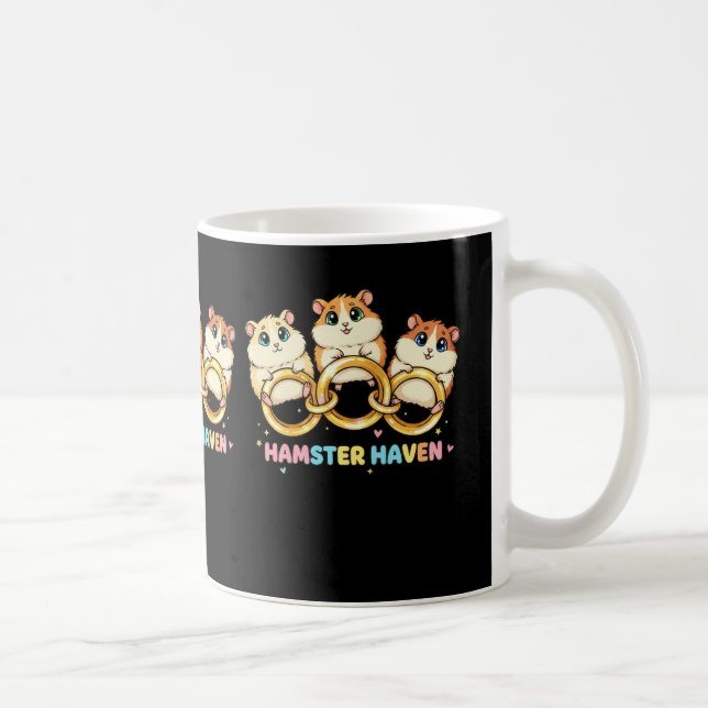 Hamster Haven Cute Ring Design Coffee Mug (Right)