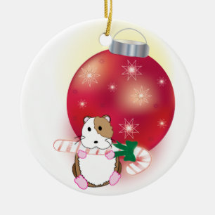 Hamster Holidays Ceramic Ornament