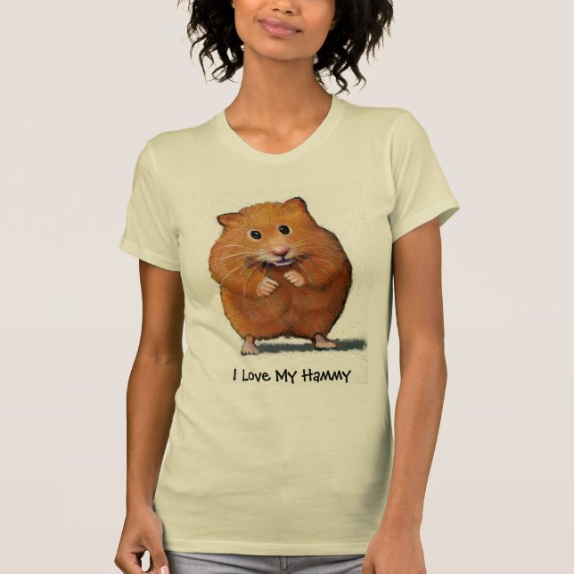 HAMSTER, I Love My Hammy T-Shirt (Front)