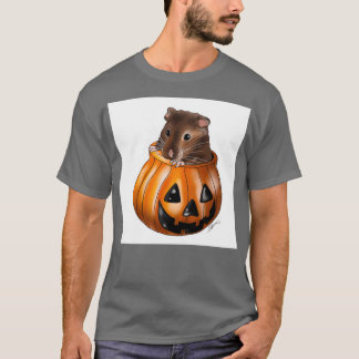 Hamster in a pumpkin original art work by Sydonni T-Shirt