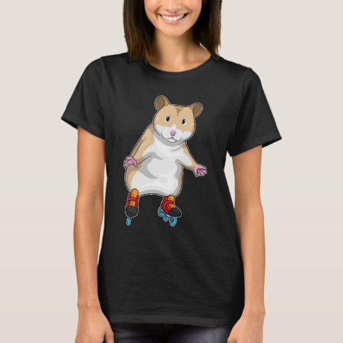 Hamster Inline skating Roller skates T_Shirt