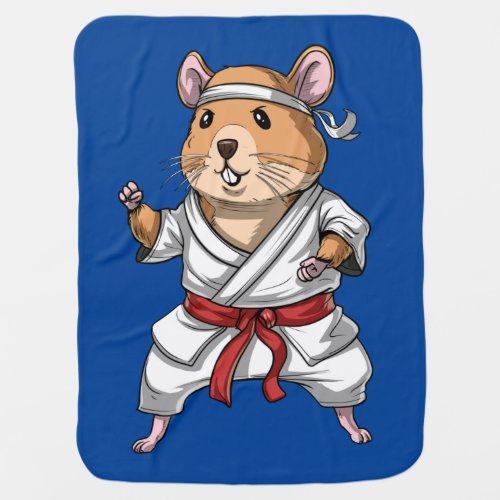 Hamster Karate Baby Blanket