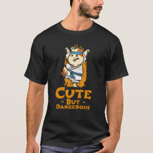 Hamster Karate Cute But Dangerous Judo Kung Fu Mar T-Shirt