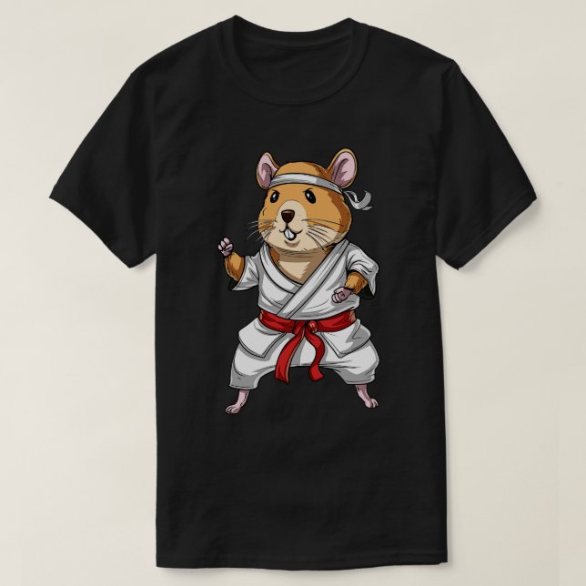 Hamster Karate T-Shirt (Design Front)