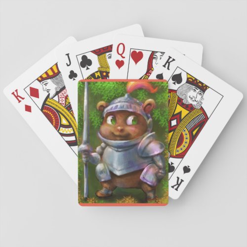 Hamster Knight Playing Cards