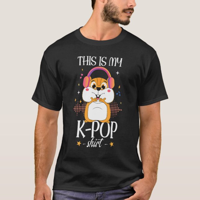 Hamster KPop Music T-Shirt (Front)