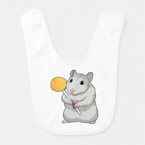 Hamster Lollipop Baby Bib