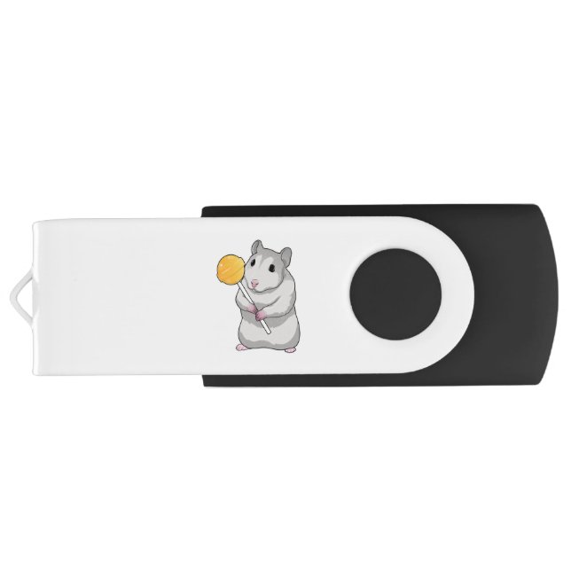 Hamster Lollipop Flash Drive (Back)