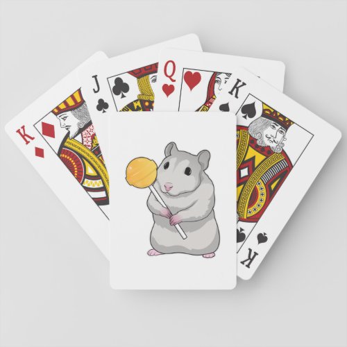 Hamster Lollipop Playing Cards