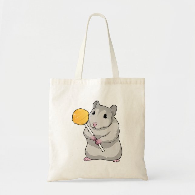 Hamster Lollipop Tote Bag (Front)