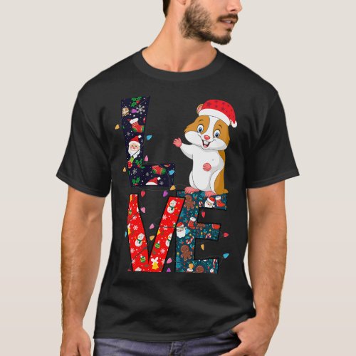 Hamster Lover Xmas Ornament Decor Ugly Christmas S T_Shirt