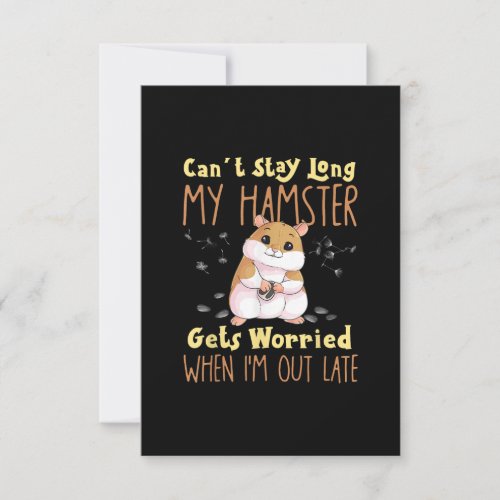 Hamster Meme Pet Owners RSVP Card