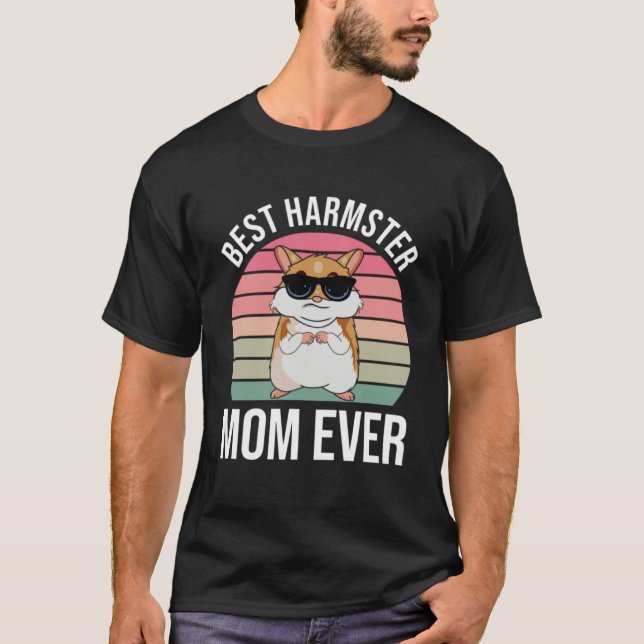 Hamster Mom  Hamster T-Shirt (Front)