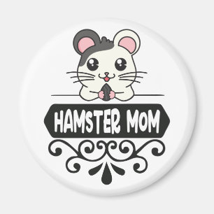 Hamster mom pet animal lovers cute magnet