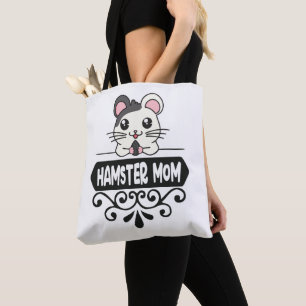 Hamster mom pet animal lovers cute tote bag
