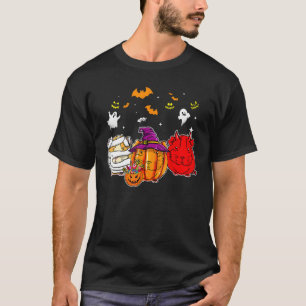 Hamster Mommy Witches Pumpkin Devil Halloween Cost T-Shirt