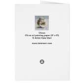 Hamster oil painting cards (Back)