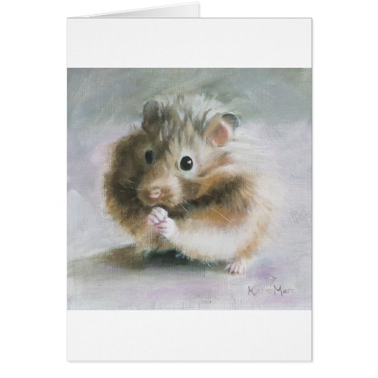 Hamster oil painting cards (Front)