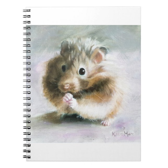 Hamster oil painting notebook (Front)