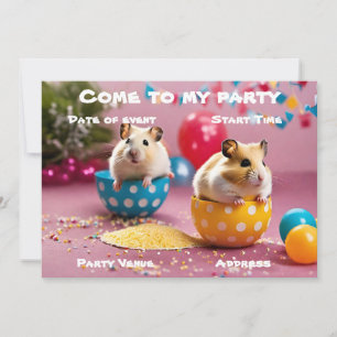 Hamster Party Invitation