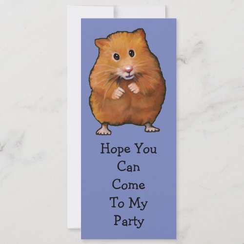 HAMSTER PARTY INVITATION: Original Art