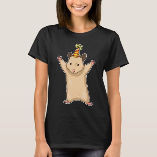Hamster Party Party hat T_Shirt