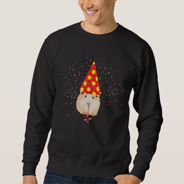 Hamster Partying - Animals Having a Party Sweatshirt (Front)