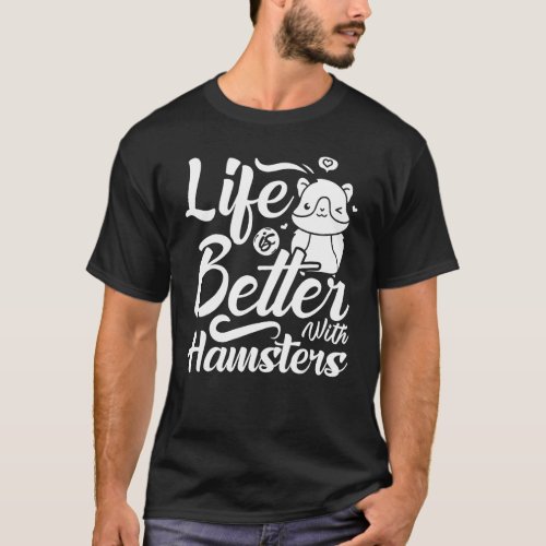 Hamster Pet Animal  Cute Cages Ball Wheel Food 2 T_Shirt