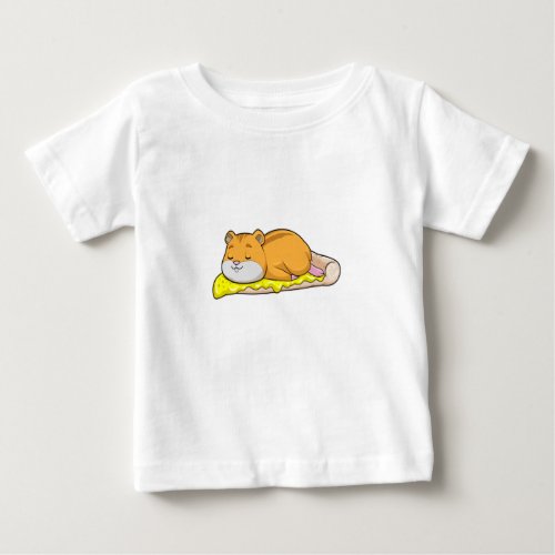 Hamster  Pizza with Cheese Baby T_Shirt