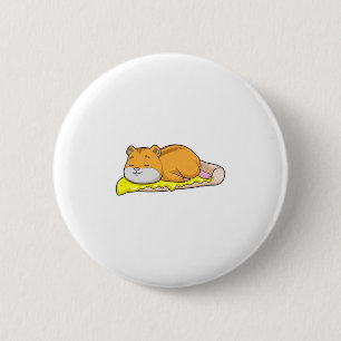 Hamster & Pizza with Cheese Button