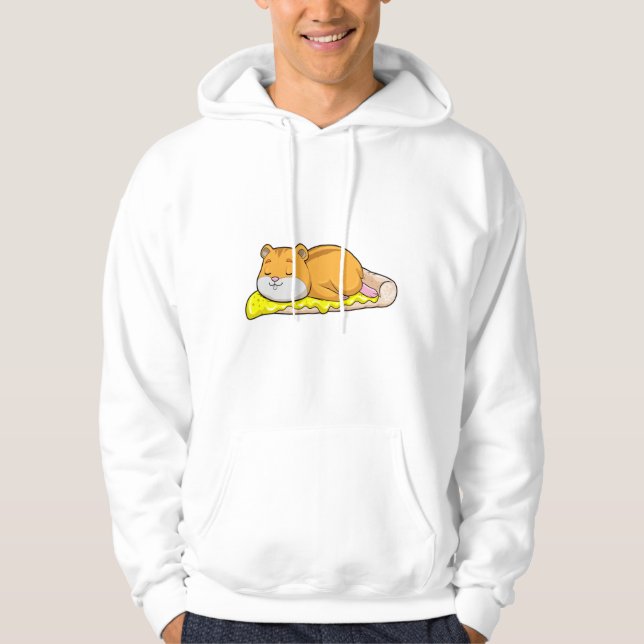 Hamster & Pizza with Cheese Hoodie (Front)
