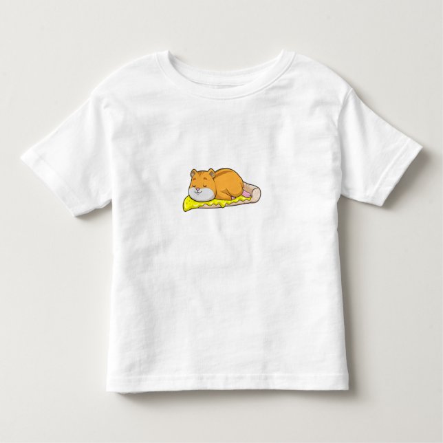 Hamster & Pizza with Cheese Toddler T-shirt (Front)