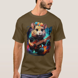 Hamster Playing Guitar T-Shirt