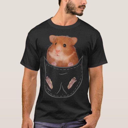 Hamster Pocket Animal Gift Hamster T_Shirt